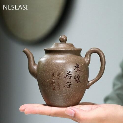 Yixing Boutique Teapot Household Purple Clay Tea Pots Raw Ore Filter Kettle Handmade Customized Teaware Tea Infuser 290ml