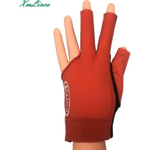1pc high quality 3 cutting finger gloves black and red color