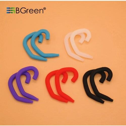2pair( 4PCS ) BGreen Earphone Hook Ear Bud Silicone Ear Hooks Accessory kit Earhook Ear Hook For Sports Running Earphone Earbud