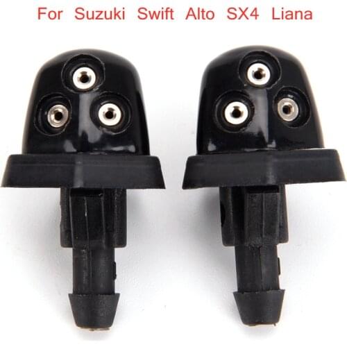 2Pcs Car Window Windshield Washer Spray Nozzle Water Jet For Nissan Qashqai 2008-2014 For Suzuki Swift Alto SX4 Liana