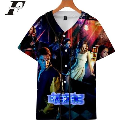 2018 harajuku Riverdale south side serpents 3D Summer Baseball Tshirt men American Show funny t shirts Tee tops Clothes