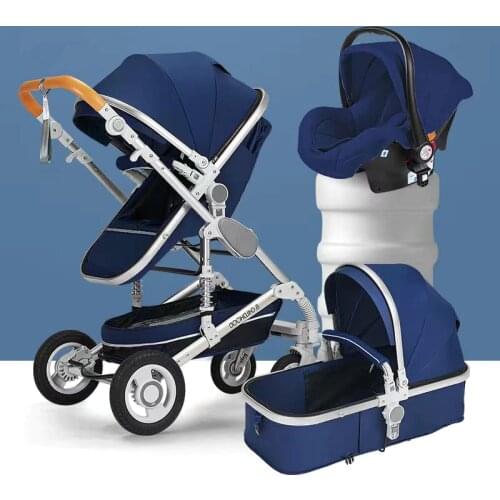 2020 baby stroller 2 in 1, baby carriage,travel Pushchair, portable two way Newborn pram,High Landscape,Folding stroller NEW