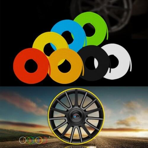 8m Car Shape Modification Car Wheel Protection Wheel Sticker Decorative Strip Rim / Tire Protection Care Cover Drop Boat