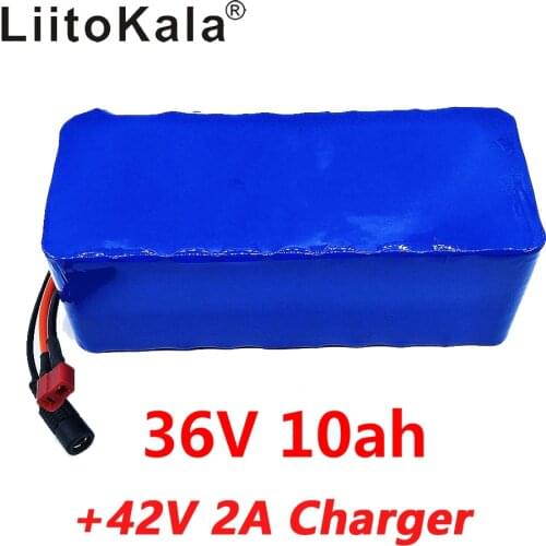 Liitokala 36V 10000MAH bike electric car battery scooter high-capacity lithium battery include the 42v 2a charger