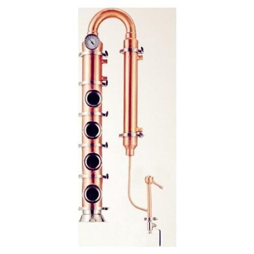 Free Shipping 4" Whole Copper Type Flute Distiller