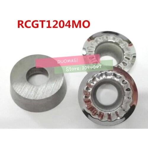 Free shipping aluminum carbide insert RCGT1204MO, CNC lathe tool, suitable for aluminum processing, insert EMR-6R
