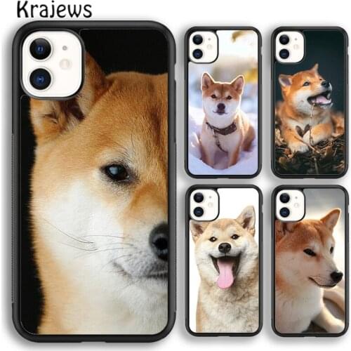 Krajews Corgi Shiba inu Dog Phone Case Cover For iPhone 5s 6s 7 8 plus X XS XR 11 12 pro max Samsung Galaxy S7 S8 S9 S10 Plus
