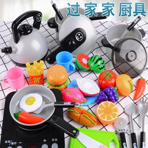 Childrens Kitchen Toy Food Simulation Kitchen Cooker Set Children Pretend To Play Kitchen Set Boy Girl Toy Birthday Gift