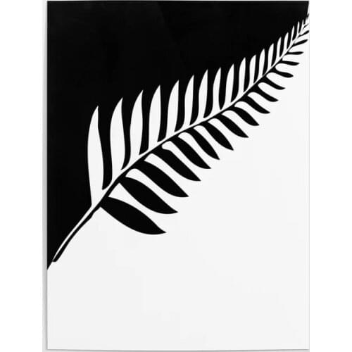 Home Decor Canvas Printed Silver Poster Painting Modern Fern New Zealand Black Wall Art HD Pictures Living Room Modular No Frame