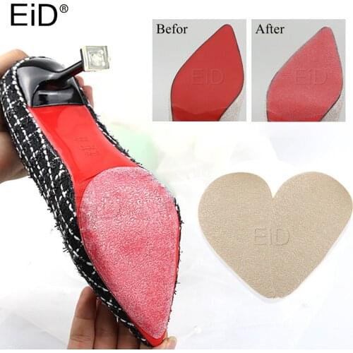 EiD 2Pcs Anti-Slip Soles for Shoes Protector Women High Heel Sole Non Slip Sticker Rubber Grips Forefoot Outsoles Pad Insert
