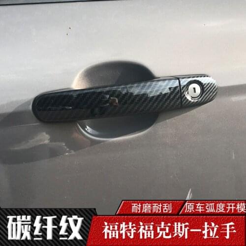 For Ford Focus 2005-2018 Car Accessories High-quality Abs Carbon Fiber Door Handle Cover Car Covers