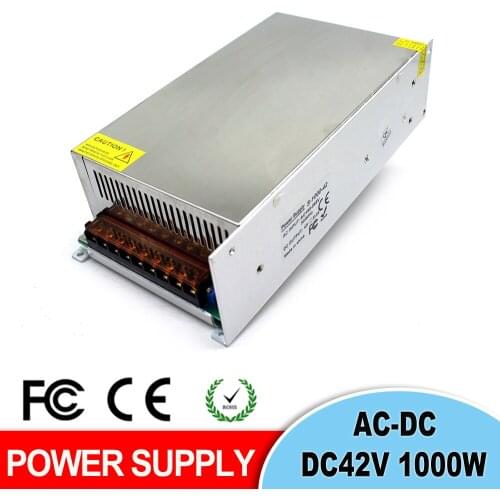Switching Power Supply 42V 23.8A 1000W Led Driver Transformer 220V 110V AC to DC42V SMPS For CNC Stepper Motors 3D Printer CCTV