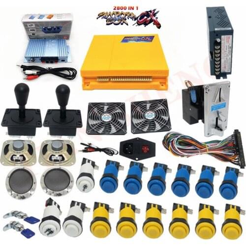 2Player 2800 IN 1 Pandora CX 2800 in Arcade game console kit with happ style Joystick&Button Jamma Version Pandora Kit
