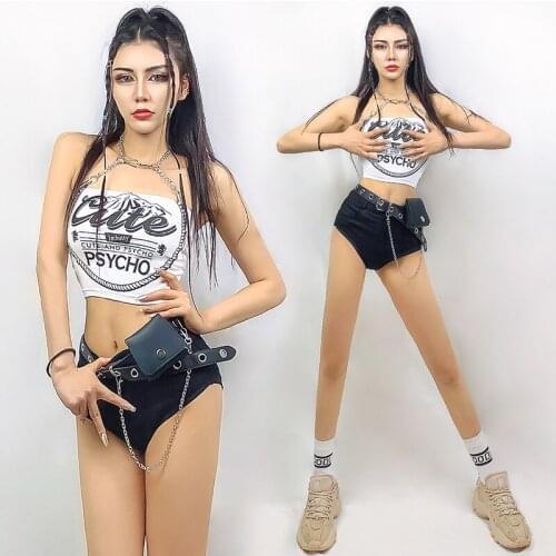 Adult Pole Dance Costume Suit For Women Jazz Gogo Dancing Stage Wear Bar Nightclub Dj Singer Dancer Performance Clothing YS1909