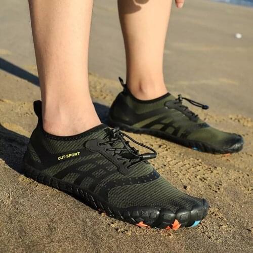 Water Shoes Men Sneakers Barefoot Outdoor Beach Sandals Upstream Aqua Shoes Quick-Dry River Sea Diving Swimming Big size 46