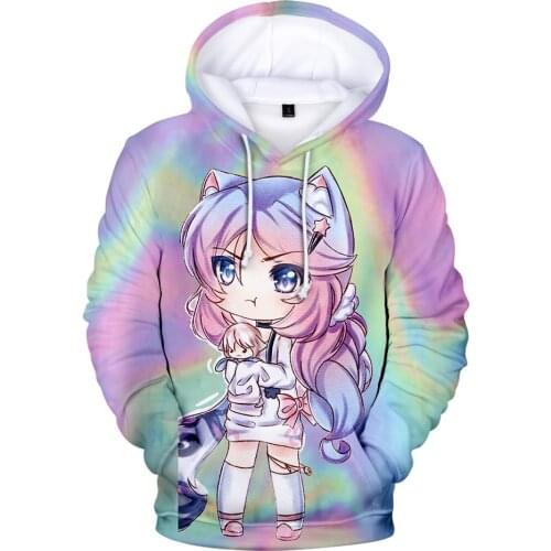 Hot Game Gacha Life Sweatshirt Boys/girls 3D Hoodies Fashion Streetwear Childrens Long Sleeve Gacha Life Tops Kids Clothes Tops