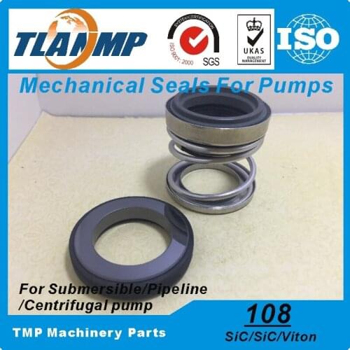 108-20 TLANMP Mechanical Seals (Material: SiC/SiC/Vit) Shaft Size 20mm VIT Rubber Bellow Seal Used in High Temperature Liquid