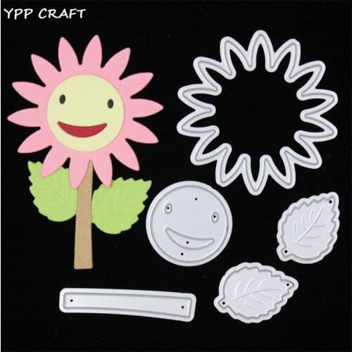 YPP CRAFT Smiling Flower Metal Cutting Dies Stencils for DIY Scrapbooking/photo album Decorative Embossing DIY Paper Cards