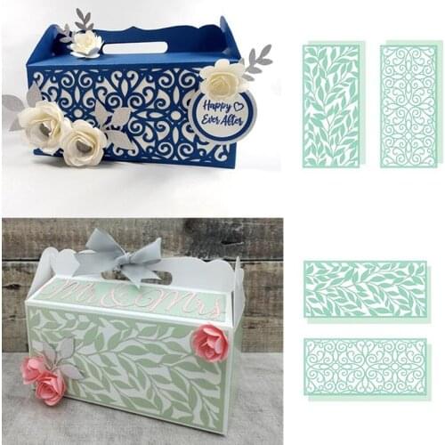 Leaves+Nice Lines Pattern Metal Cutting Dies Decorative Pattern On Box Die Cuts For Card Making DIY New 2019 Crafts Cards