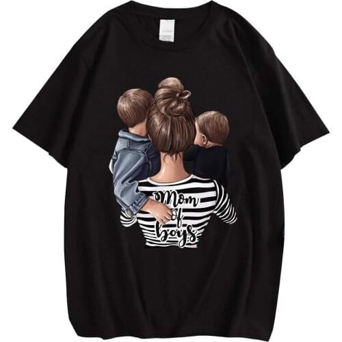 CLOOCL Fashion Beautiful Mother Summer Print Unisex Tshirts Cotton T-Shirts Cool Comfortable T-Shirt Creativity Men Casual Top