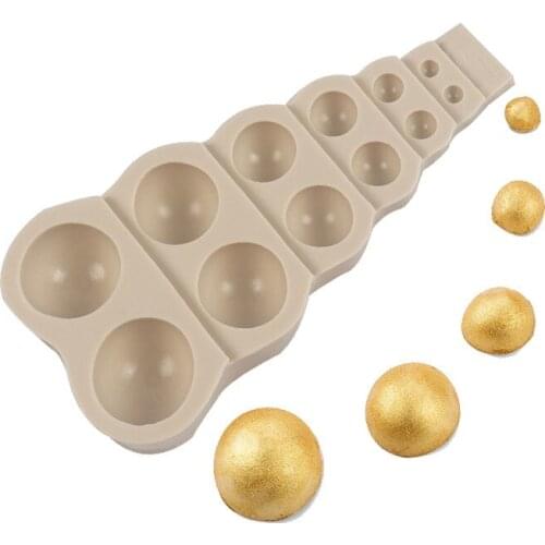 Newest Silicone Cake Model Chocolate Fudge Mold Large Small Multi Size Pearl Ball Shape DIY Baking Kitchen Baking Cake Tool