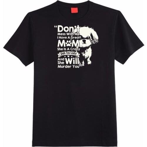 Newest 2018 Men T-Shirt Fashion Shih Tzu T Shirt Size S/ M/ L/ XL/ XXL O Neck Tee Shirt Short Sleeve