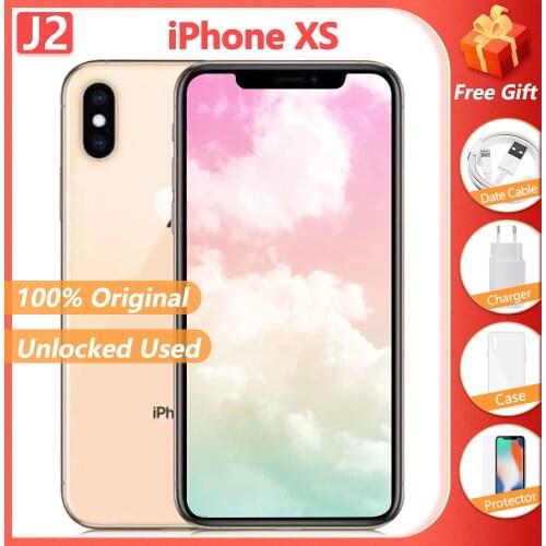 Original Apple iPhone XS Unlocked Smartphone 4GB RAM 64GB/256GB ROM 5.8" Hexa Core iOS A12 Bionic 4G LTE Used Like New Cellphone