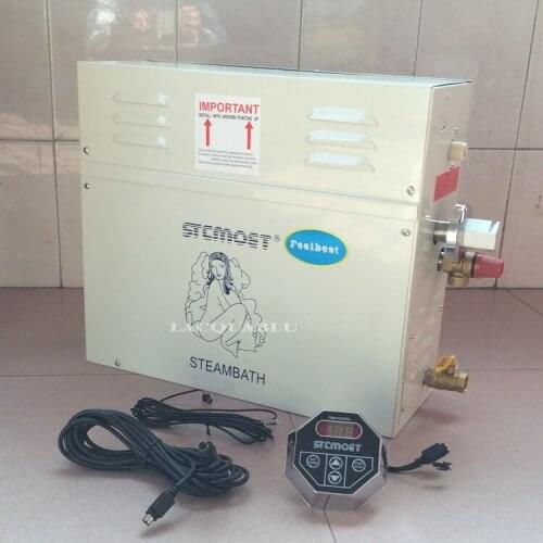6KW 220V/380V Home use Steam machine Steam generator Sauna Dry stream furnace Wet Steam Steamer digital controller Detox