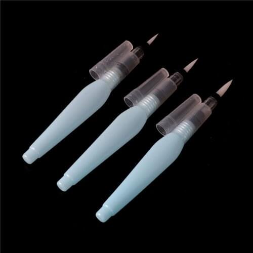 3 Sizes Refillable Art Marker Water Brush Ink Pen For Water Color Drawing Painting Illustration Pen Office Stationery Set
