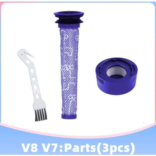 Assemble Pre-Filter Post Filter Replacement Pack for Dyson SV11 V7 Motorhead SV10 V8 Animal/Absolute Vacuum Parts Accessories