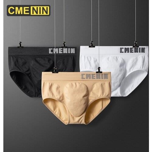CMENIN Seamless Men Underwear Briefs Mesh Breathable U Pouch Cueca Male Panties Slip Bikini Underpants Lingerie Gay CM102