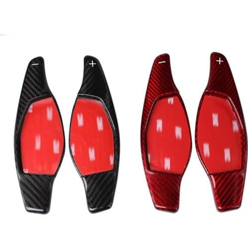 Carbon Fiber Steering Wheel Paddle Shift Extension Shifter Cover Trim For Audi RS3 RS4 RS5 2017 2018 R8 TT RS 2016 2017 2018