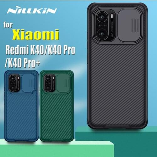 Lens Protective Case for Xiaomi Redmi K40 Pro Plus 5G Nillkin Slide Camera Protection Hard Phone Cover on REDMI K40 PRO+ Funda