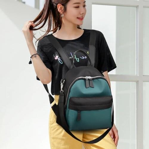 Women Backpack Green Femal Multifunction Backpacks Light 2021 New Ladies Backbag Small Simple For Daily Shopping Dating