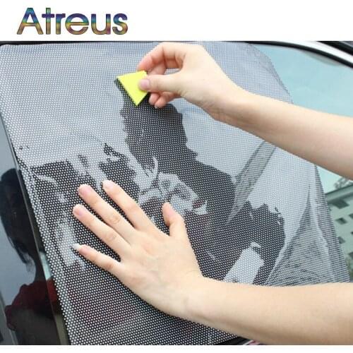 1Pair Car Side Window shade covers Static electricity stickers for Toyota Avensis c-hr RAV4 Kia Rio Honda civic Hyundai tucson