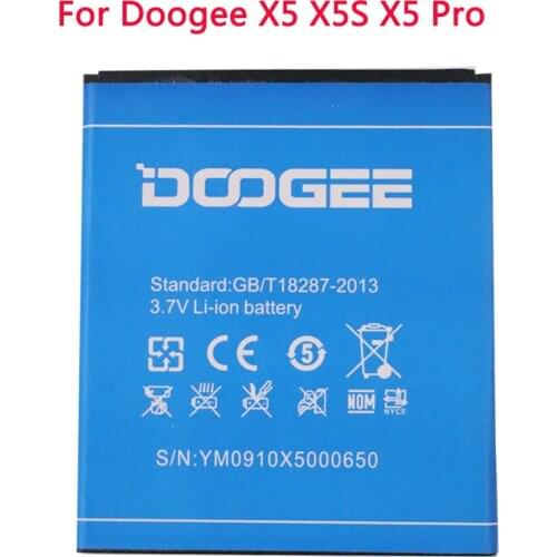 100% Original Mobile Phone Battery 2400mAh For Doogee X5 X5S X5 Pro High Quality Replacement Battery