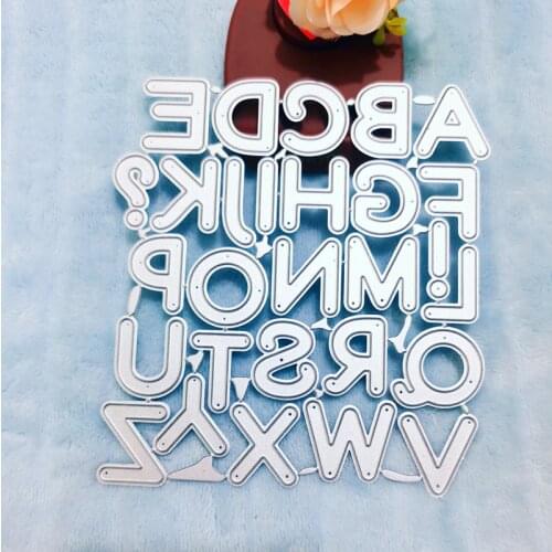 26 English letters Metal Cutting Dies for DIY Scrapbooking Album Paper Cards Decorative Crafts Embossing Die Cuts