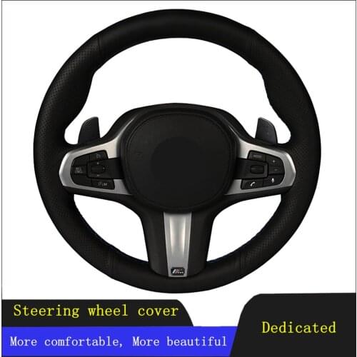 DIY Steering Wheel Cover Artificial Leather For BMW M Sport G30 G31 G32 G20 G21 G11 G12 G14 G15 G16 X3 G01 X4 G02 X5 G05 X7 G07