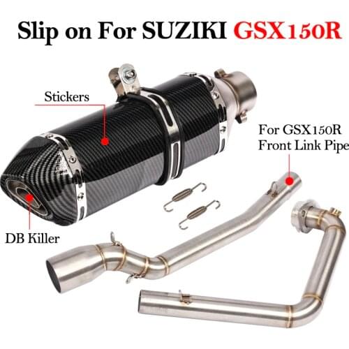Slip On Motorcycle Exhaust Muffler DB Killer 51mm Front Middle Pipe Connection Link Pipe For Suzuki GSX150R GSXR150 gsx150 r 150