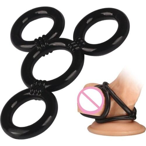 Scrotum Bondage Ball Ring Chastity Lock Delay Ejaculation Sex Tools For Men Penis Ring Cbt BDSM Erotic Toys Cockring Male Rings