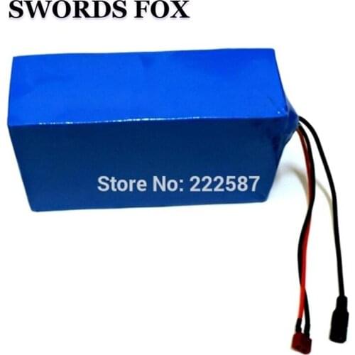 SWORDS FOX Great 48V 12AH PVC Battery 6pcs/lot 48V electric bike battery 2000mah lithium ion cell electric scooter +BMS+Charger