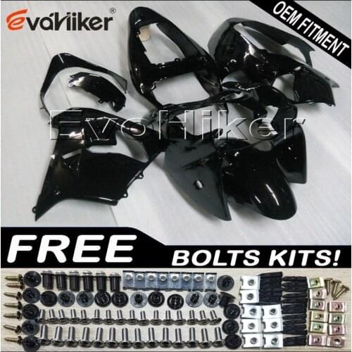 Motorcycle panels for ZX9R 2002 2003 ZX 9R 02 03 black ABS plastic motor panels kit