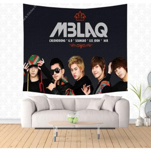 MBLAQ Printed Wall Hanging Tapestry Home Decor Beach Towel Throw Rug Picnic Blanket Yoga Mat Custom Bedspread