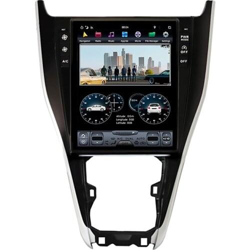 12.1''Tesla Android 9.0 PX6 Built-in DSP CARPLAY Car multimedia Radio For Toyota Harrier 2013 -2018 GPS Navigation Head unit