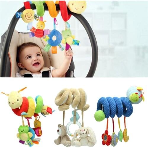 New Activity Spiral Stroller Car Seat Travel Lathe Hanging Toys Baby Rattles Toy Drop Ship