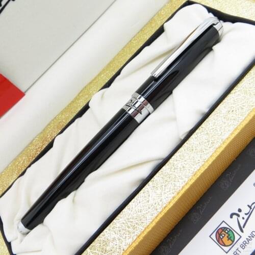Picasso Dreamy Polka Fountain Pen Black-Silver | Picasso Pen | İsme Special Pen