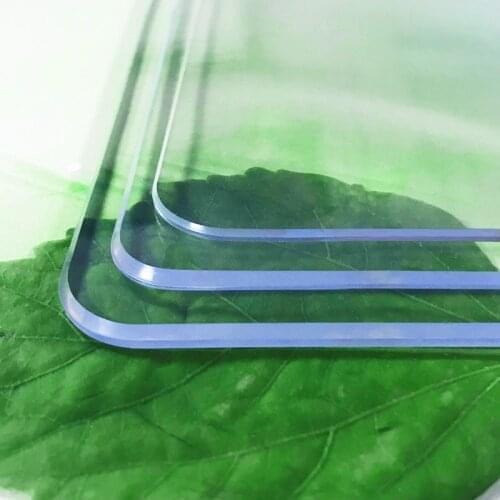 Rectangular PVC Tablecloth Transparent Table Cover Soft Glass Waterproof Anti-Scald Anti-Oil Restaurant Large Home Protector Mat