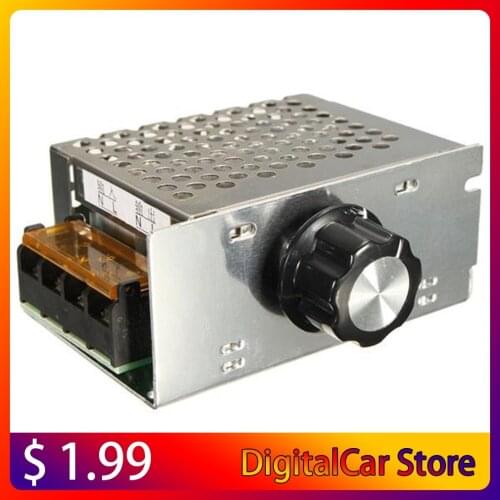 AC 220V 4000W SCR Voltage Regulator Dimmer Electronic Motor Speed Controller