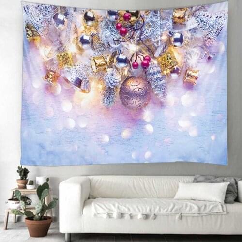 Merry Christmas 2021 Tapestry Simplify Tapestries Wall Hanging Flower Psychedelic Pattern For Home Decor Living Room Bedroom