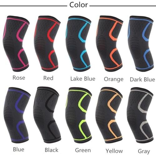 S-XL Basketball Knee Support Silicone Padded Kneepad Knee Pads Brace Meniscus Patella Protector Sports Safety Protection Tools